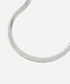 Missoma Bracelets^X Lucy Williams Sterling Silver Square Snake Chain Bracelet