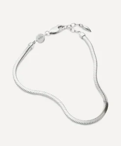 Missoma Bracelets^X Lucy Williams Sterling Silver Square Snake Chain Bracelet