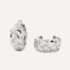 Missoma Earrings^X Lucy Williams Sterling Silver Waffle Mini Hoop Earrings