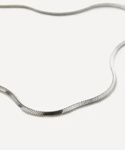 Missoma Necklaces^X Lucy Williams Sterling Silver Short Square Snake Chain Necklace