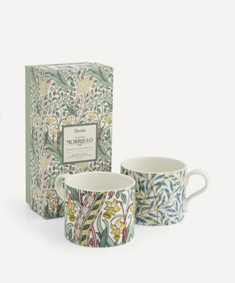 Spode Mugs^x Morris and Co. Daffodil Mugs Set of 2