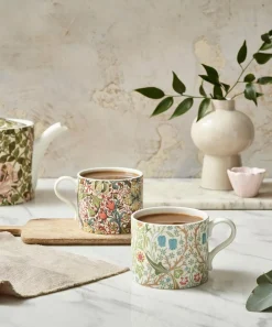 Spode Mugs^x Morris and Co. Teapot and Mug Set