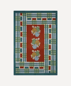 Lisa Corti Throws^x Saved NY Ankara Rust Cashmere Throw