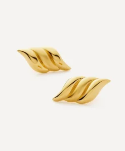 Missoma Earrings^X Savi 18ct Gold-Plated Signature Oversized Stud Earring
