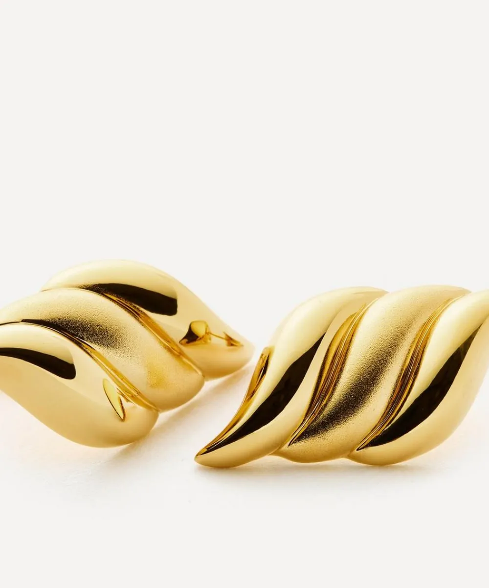 Missoma Earrings^X Savi 18ct Gold-Plated Signature Oversized Stud Earring