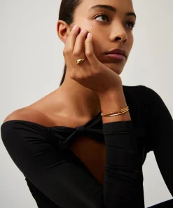 Missoma Rings^X Savi 18ct Gold-Plated Signature Stacking Ring