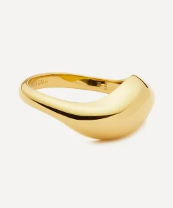 Missoma Rings^X Savi 18ct Gold-Plated Signature Stacking Ring