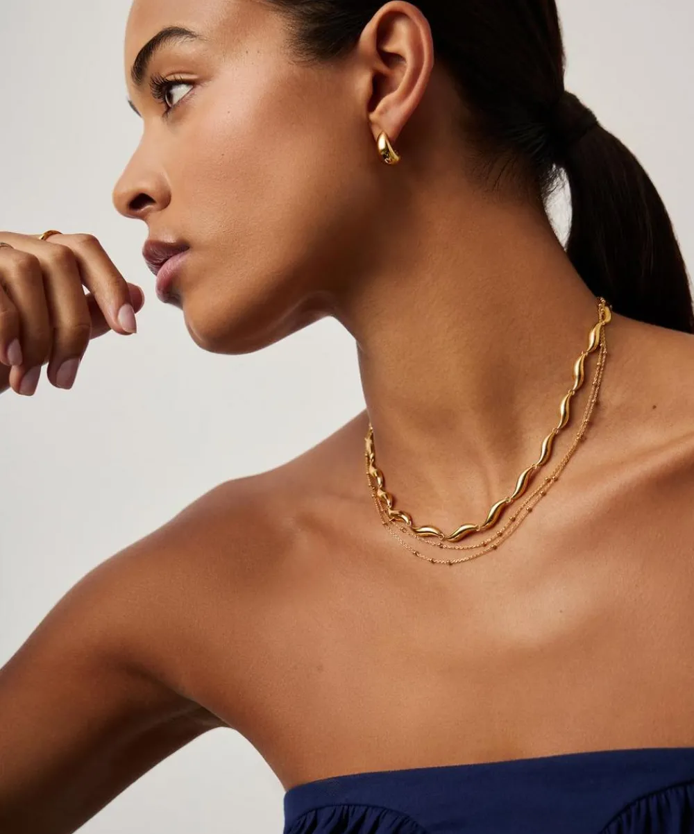 Missoma Necklaces^X Savi 18ct Gold-Plated Signature Link Chain Necklace