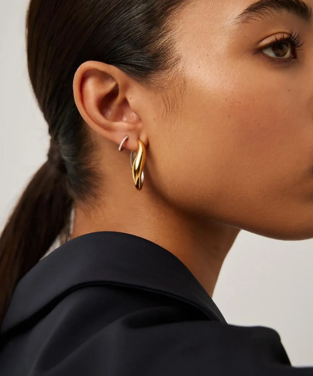 Missoma Earrings^X Savi Mixed Metal Signature Large Hoop Earrings