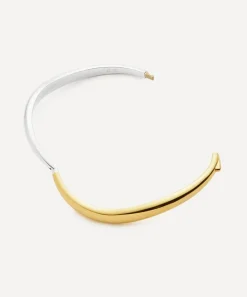 Missoma Bracelets^X Savi Mixed Metal Signature Hinged Bangle Bracelet