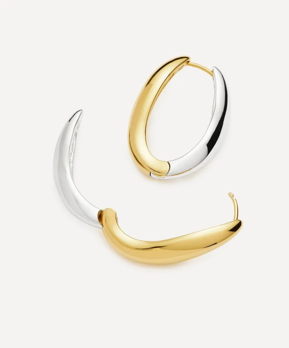 Missoma Earrings^X Savi Mixed Metal Signature Small Hoop Earrings