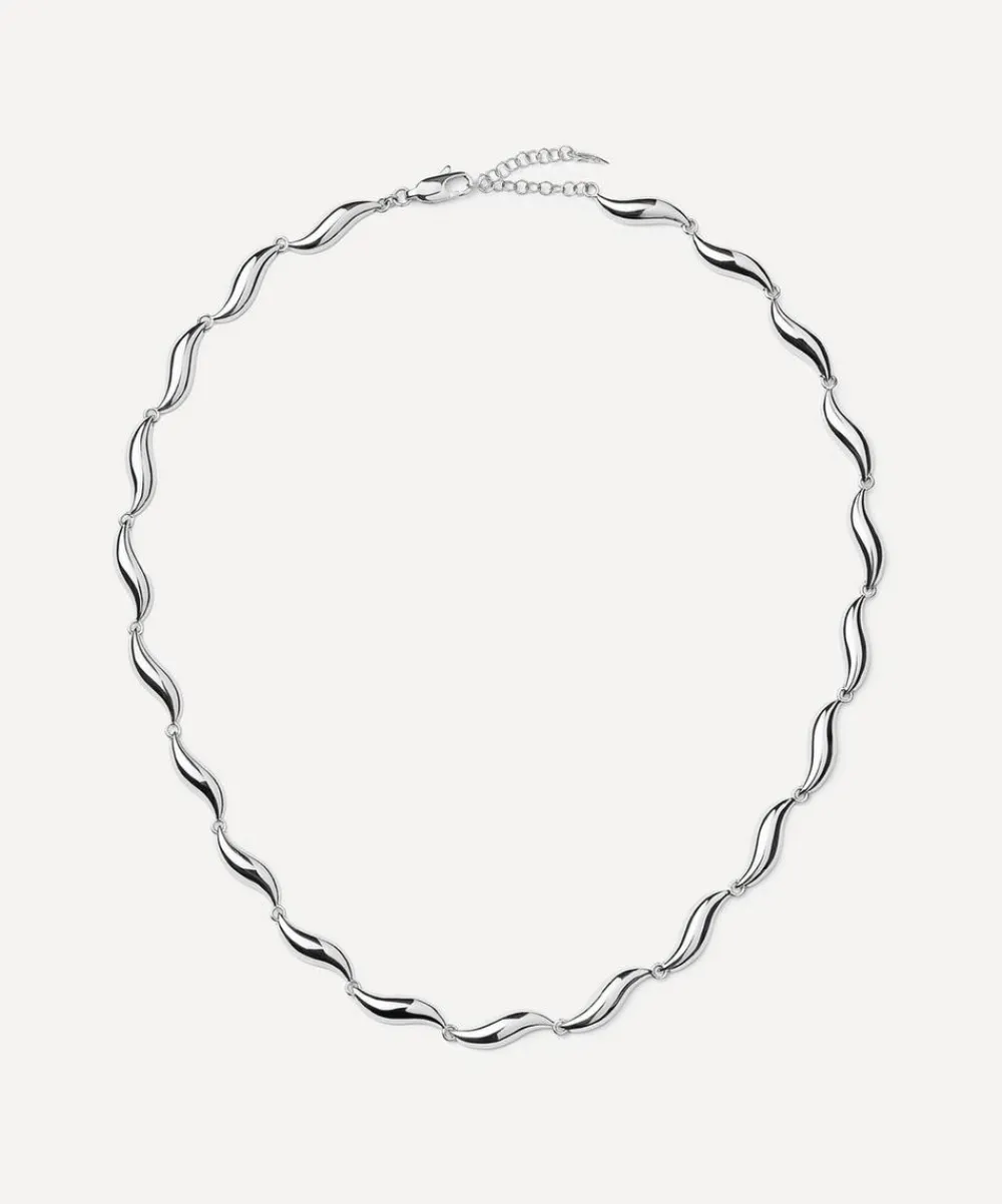 Missoma Necklaces^X Savi Rhodium-Plated Signature Link Chain Necklace