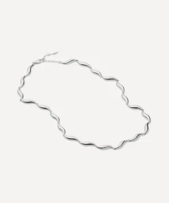 Missoma Necklaces^X Savi Rhodium-Plated Signature Link Chain Necklace