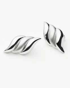 Missoma Earrings^X Savi Rhodium-Plated Signature Oversized Stud Earrings