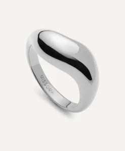 Missoma Rings^X Savi Rhodium-Plated Signature Stacking Ring