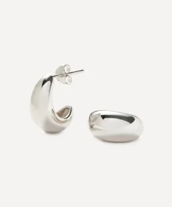 Missoma Earrings^X Savi Sterling Silver Dome Mini Hoop Earrings