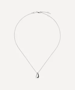 Missoma Necklaces^X Savi Sterling Silver Sculptural Droplet Pendant Necklace