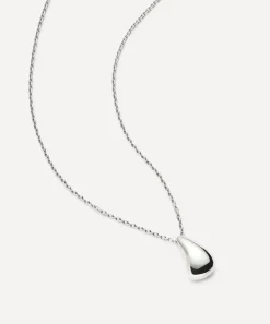 Missoma Necklaces^X Savi Sterling Silver Sculptural Droplet Pendant Necklace
