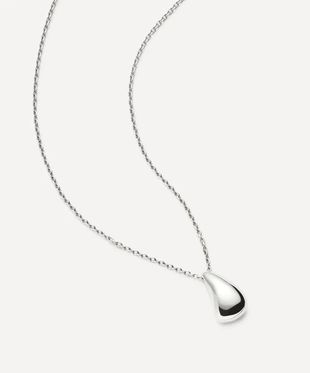 Missoma Necklaces^X Savi Sterling Silver Sculptural Droplet Pendant Necklace