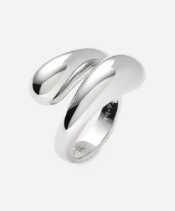 Missoma Rings^X Savi Sterling Silver Sculptural Crossover Ring