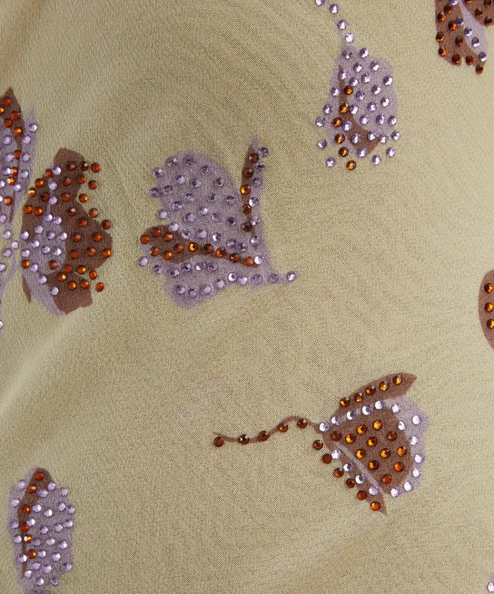 Self-Portrait Dresses^Yellow Floral Rhinestone Maxi Dress