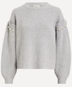 AKYN Knitwear^Yuki Grey Marl Jumper
