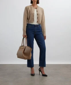 Loulou Studio Knitwear^Zephir Cropped Cashmere Cardigan