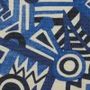 Liberty Interiors Furnishing Fabrics^Zig Zag Linen in Aviator