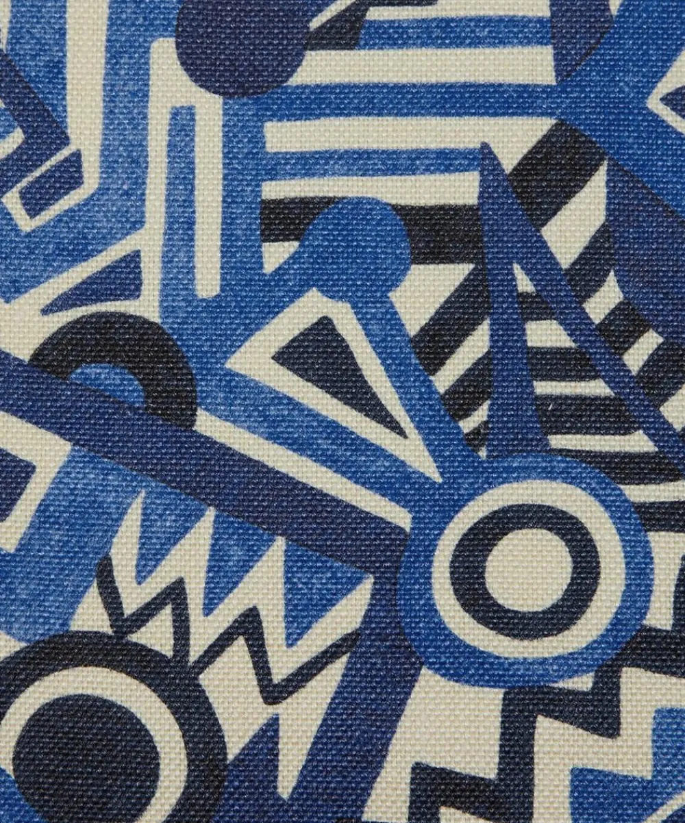 Liberty Interiors Furnishing Fabrics^Zig Zag Linen in Aviator