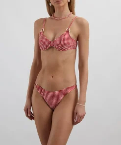 Fruity Booty Swimwear^Zoe Red Gingham Bikini Bottoms